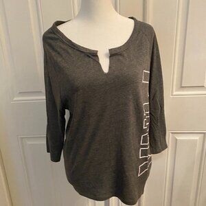 Victoria Secret Mid Sleeve Grey T-Shirt